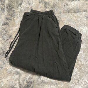 Susina Linen Blend Jogger Pants (2X)